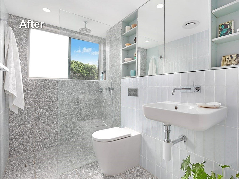 Renovation Purchase in Bondi Rd, Sydney - Bath After