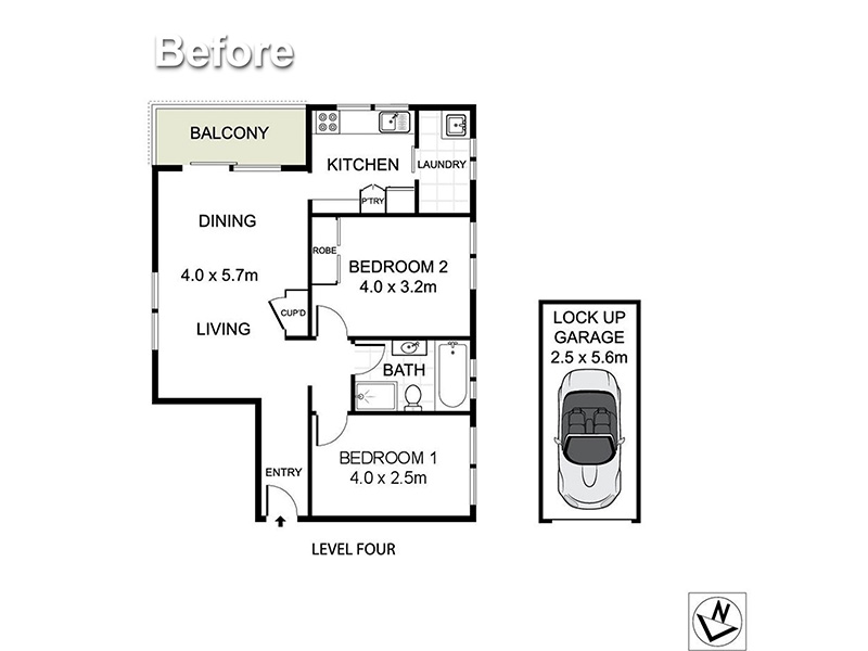 Renovation Purchase in Bondi Rd, Sydney - Floorplan Before