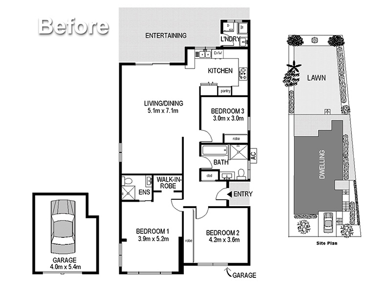 Renovation Purchase in O'Donnell St, North Bondi, Sydney - Floorplan Before